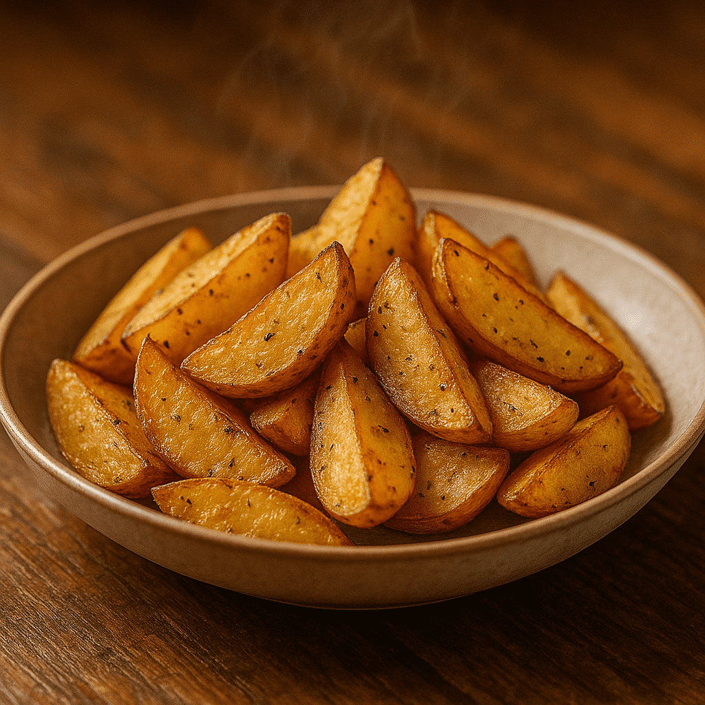 Keptos bulvių skiltelės