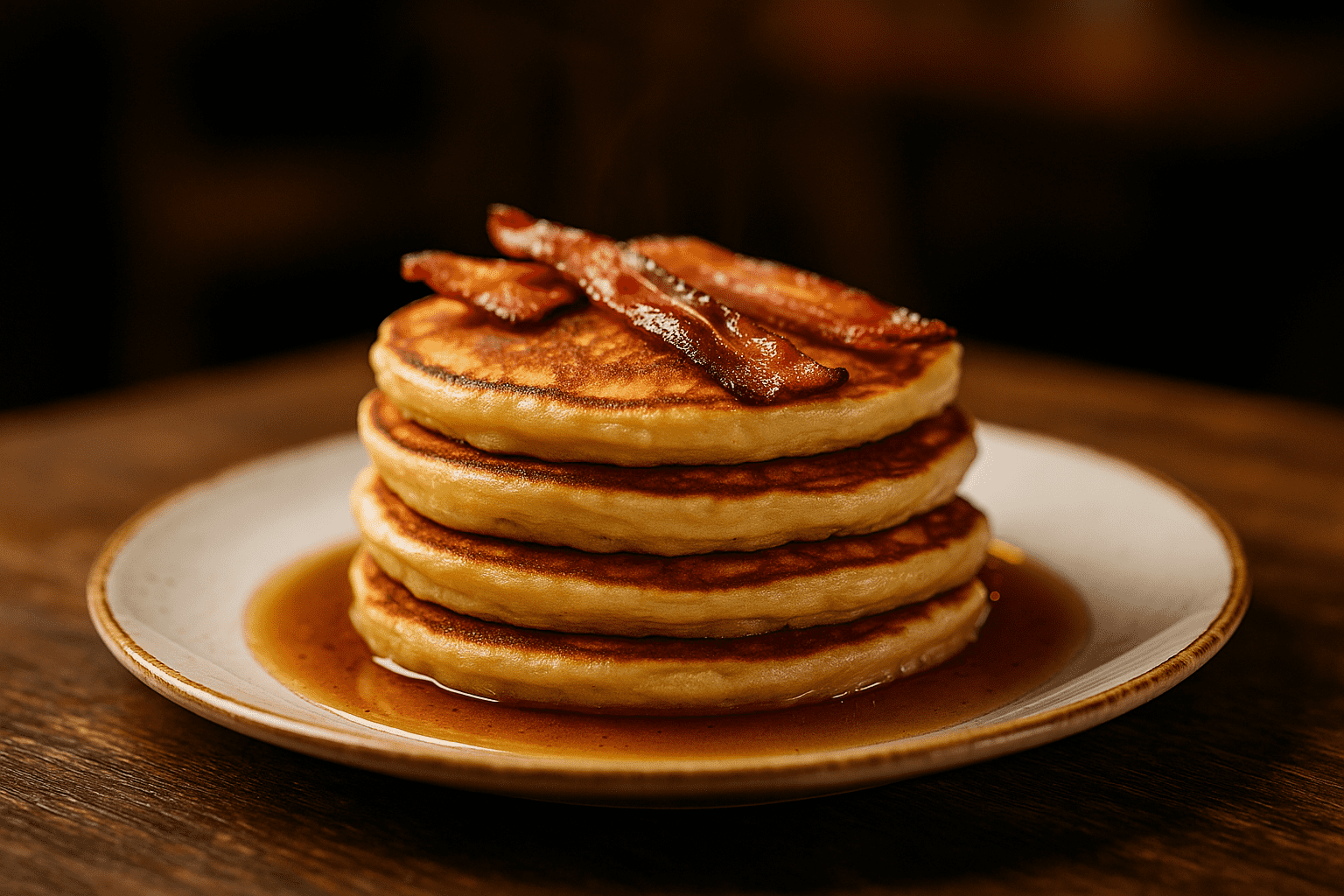 Amerikietiški blyneliai su šonine