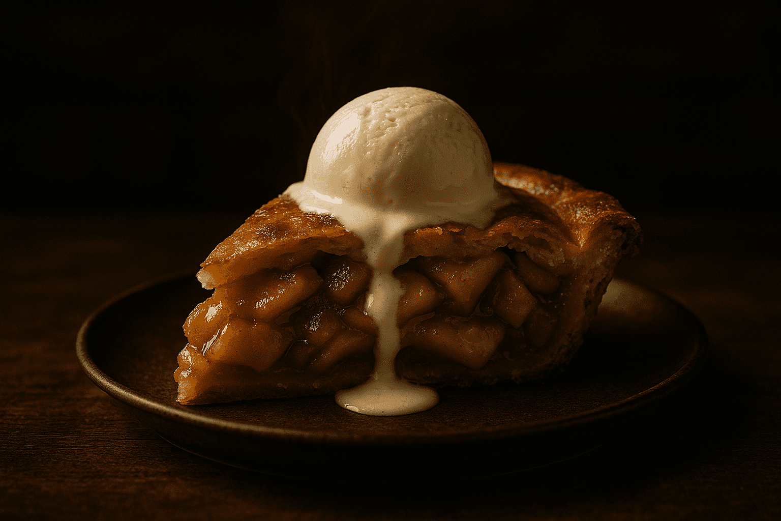 Obuolių pyragas su ledais