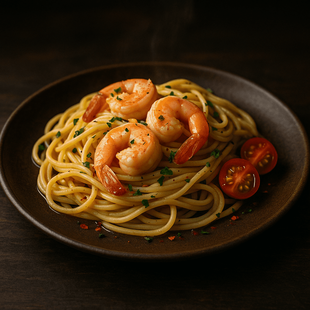 Pasta su krevetėmis