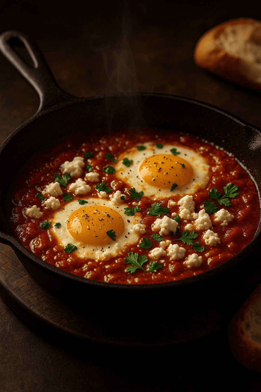 Šakšuka su fetos sūriu