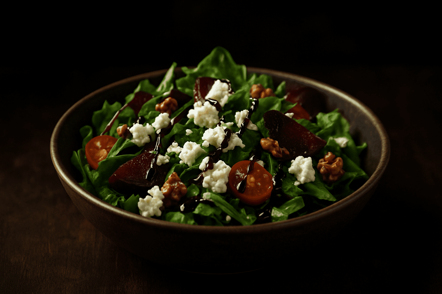 Salotos su ožkos sūriu